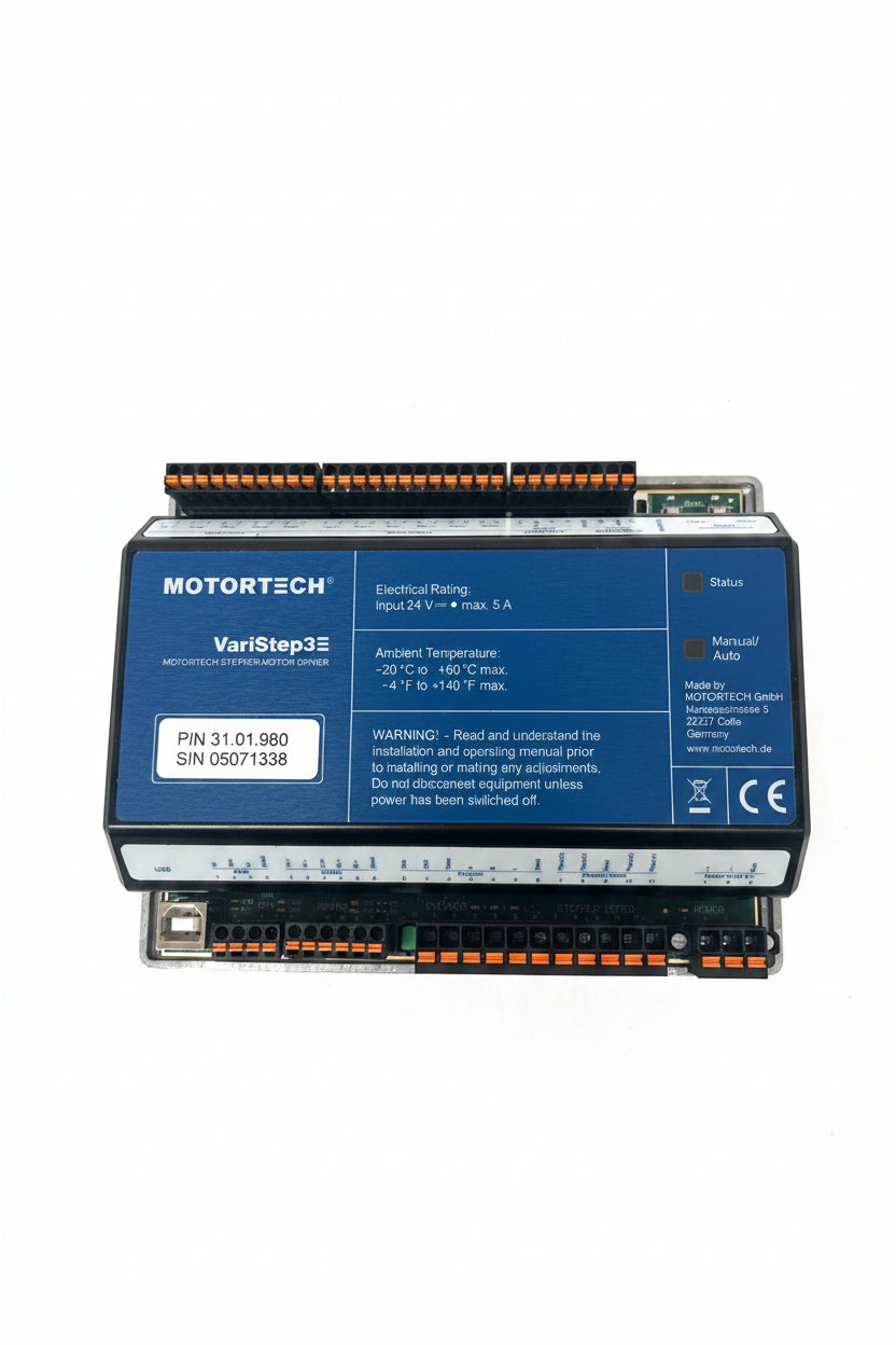 MotorTech VarStep3E electronic module on a white background